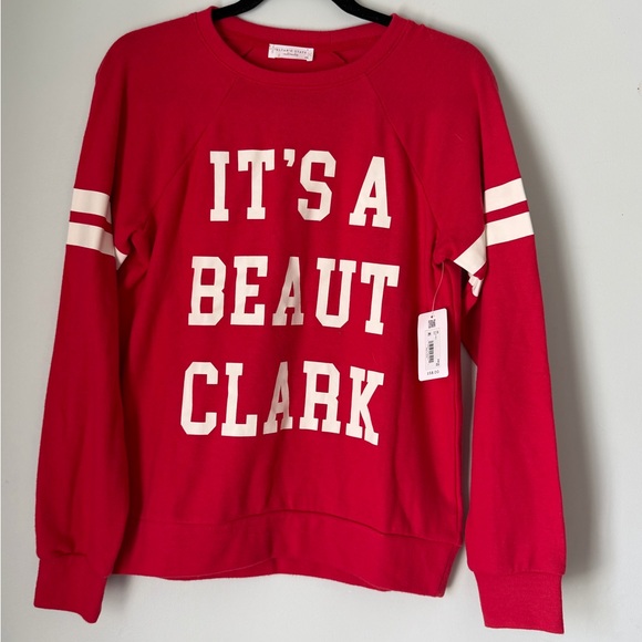 Altar'd State Sweaters - Altar’d State “It’s A Beaut Clark” Christmas Sweatshirt XS Red Graphic NWT
